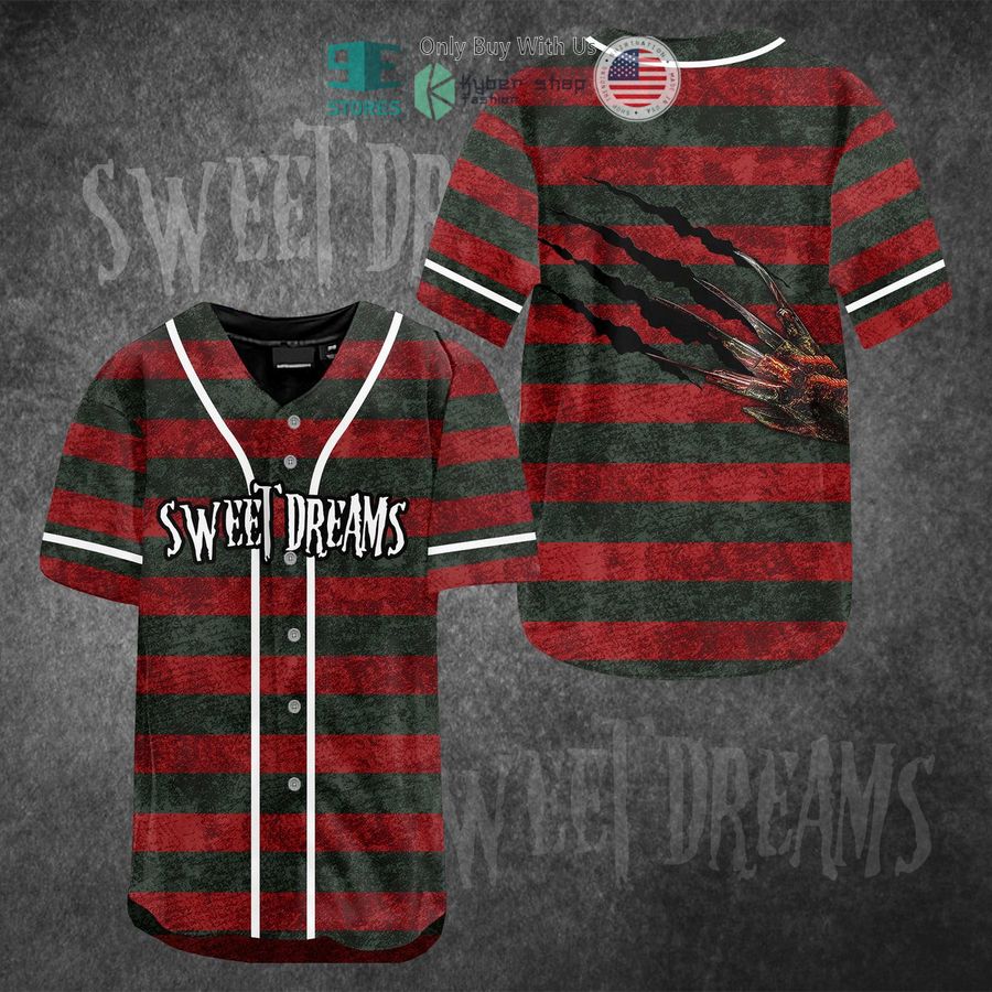 sweat dreams freddy krueger costume baseball jersey 1 67940