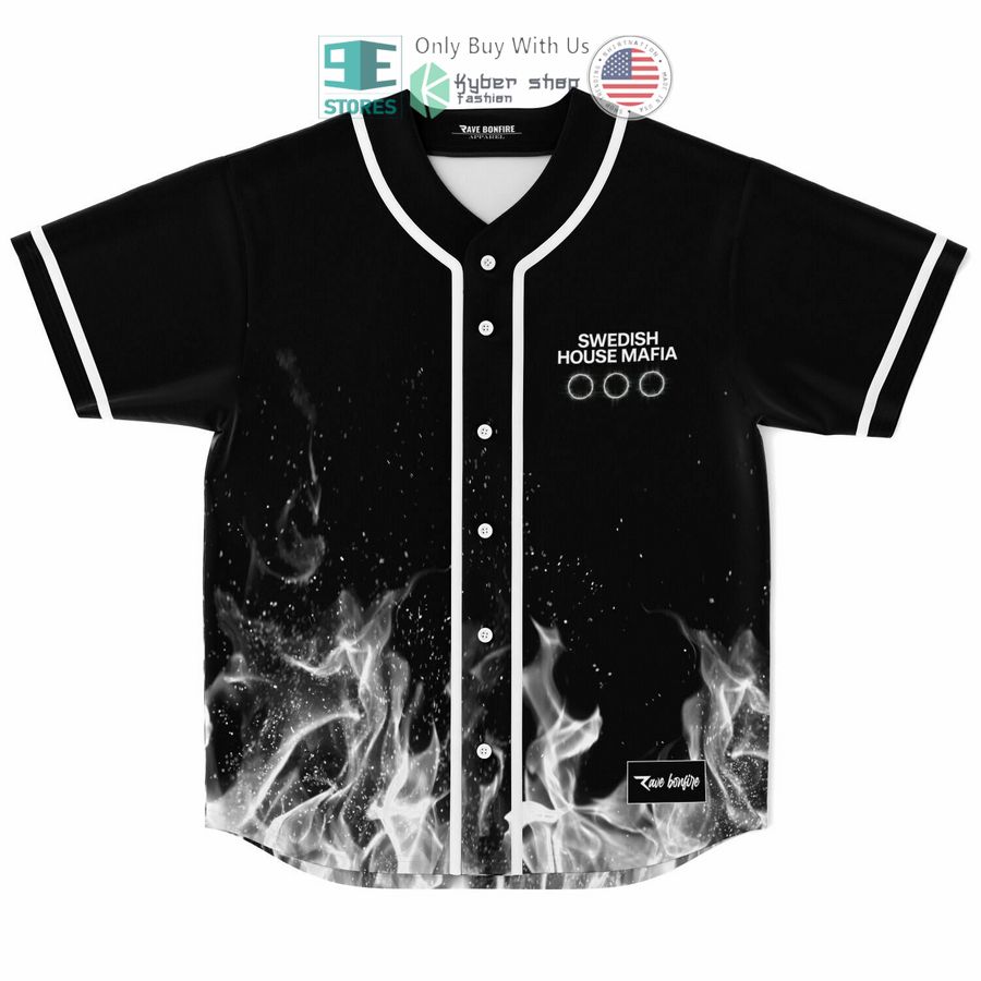 swedish house mafia fire black baseball jersey 1 54859