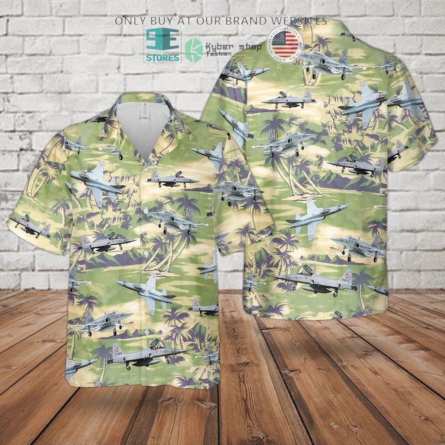 swiss armed forces northrop f 5 hawaiian shirt 2 48445