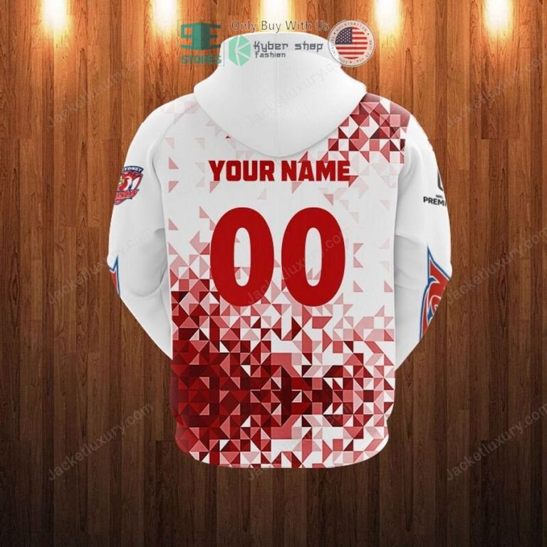 sydney roosters mascot white 3d hoodie polo shirt 2 45090