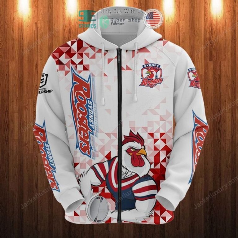 sydney roosters mascot white 3d hoodie polo shirt 3 16540