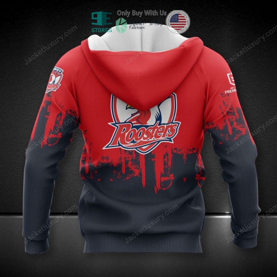 sydney roosters nrl logo 3d hoodie polo shirt 2 44372