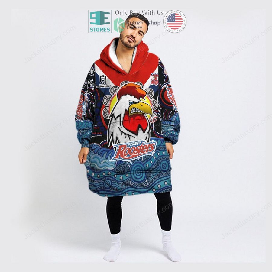 sydney roosters sherpa hooded blanket 1 26381