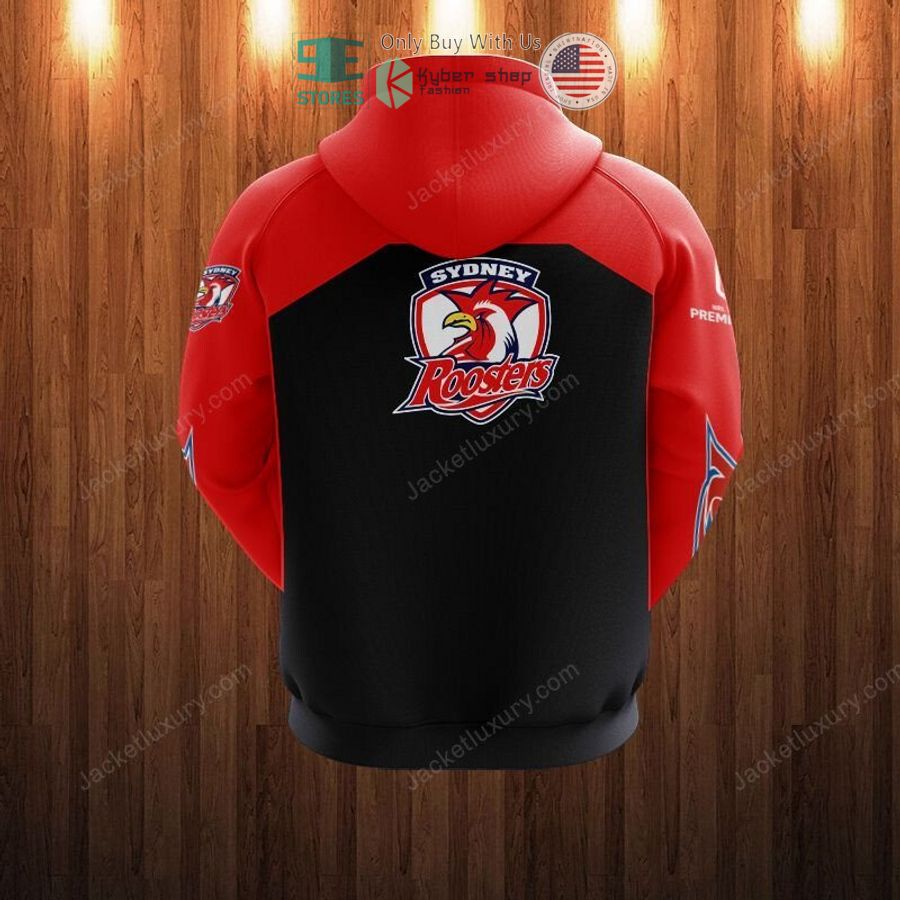 sydney roosters skull red blue 3d hoodie polo shirt 2 87444