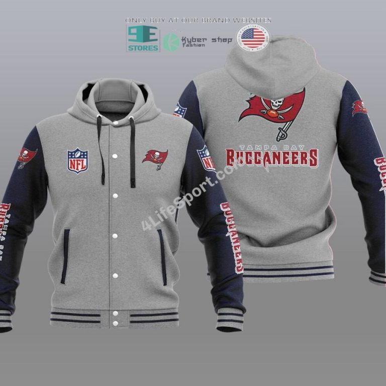 tampa bay buccaneers baseball hoodie jacket 3 68512