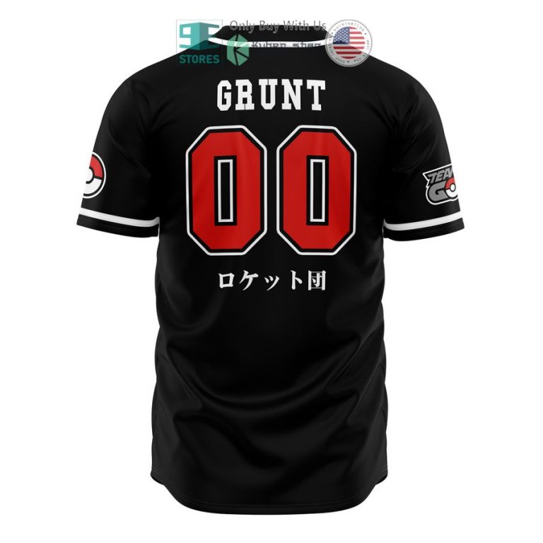 team rocket grunt black pokemon baseball jersey 3 64490