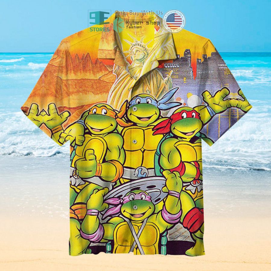 teenage mutant ninja turtles iv turtles in time hawaiian shirt 1 59412