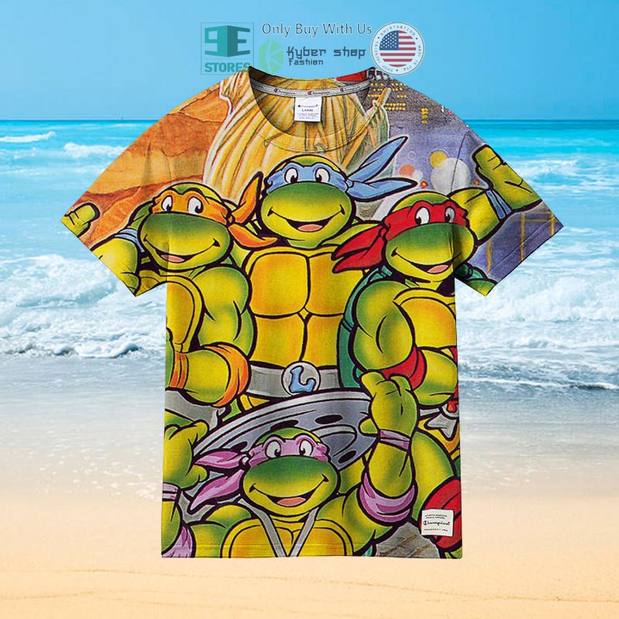teenage mutant ninja turtles iv turtles in time hawaiian shirt 2 48017
