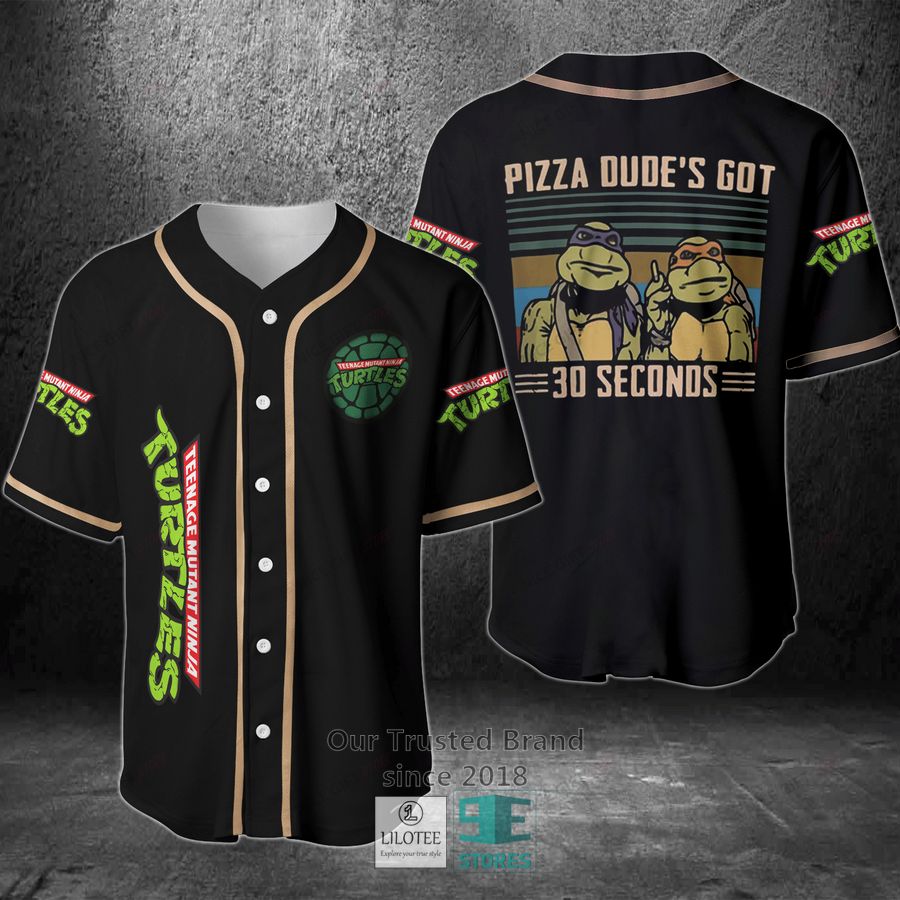 teenage mutant ninja turtles pizza dude got 30 seconds baseball jersey 1 53720