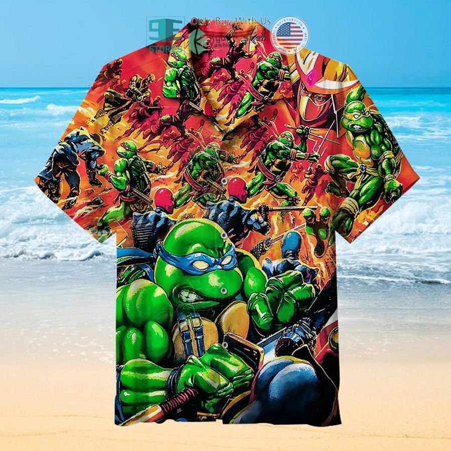 the amazing ninja turtles hawaiian shirt 1 26692