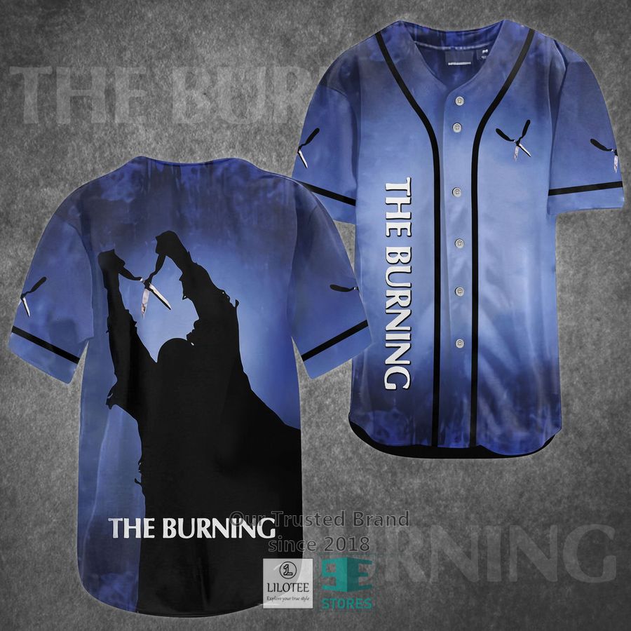 the burning horror movie baseball jersey 1 10922