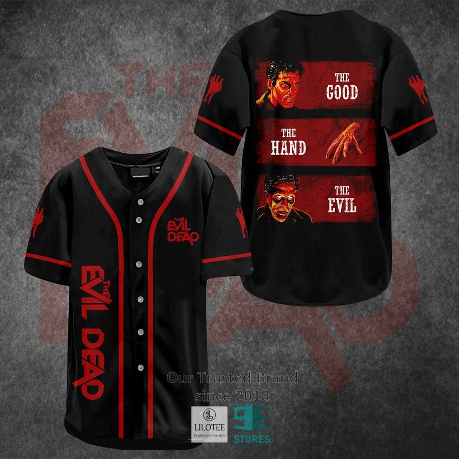 the good the hand the evil horror movie baseball jersey 1 11988