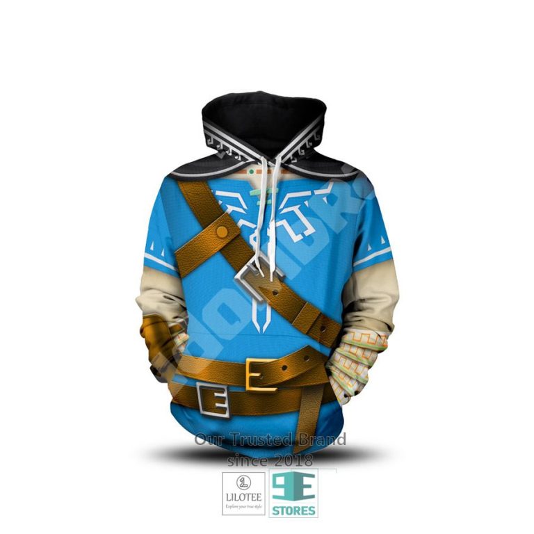 the legend of zelda link blue 3d hoodie 3 31142