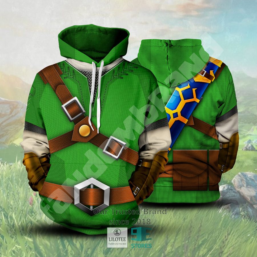 the legend of zelda link green 3d hoodie 1 15498