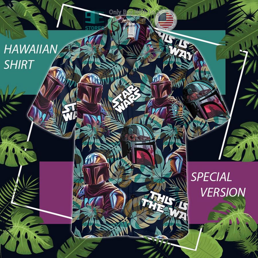 the mandalorian tropical leaves hawaiian shirt 1 67382