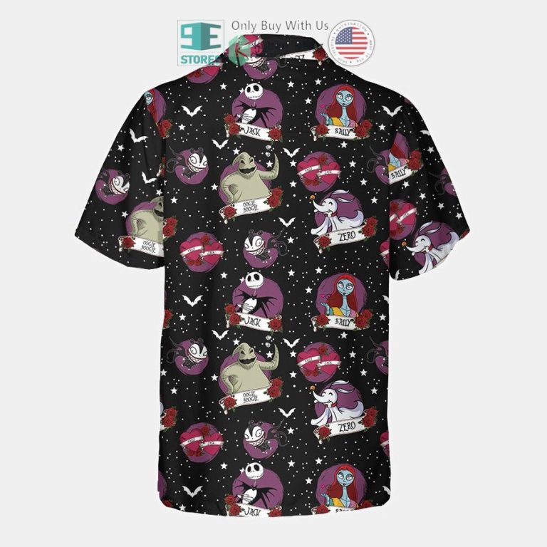 the nightmare before christmas characters galaxy black hawaiian shirt 3 1333