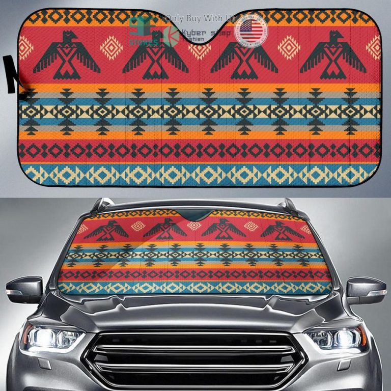 thunder birds native american pride car sunshades 1 15467