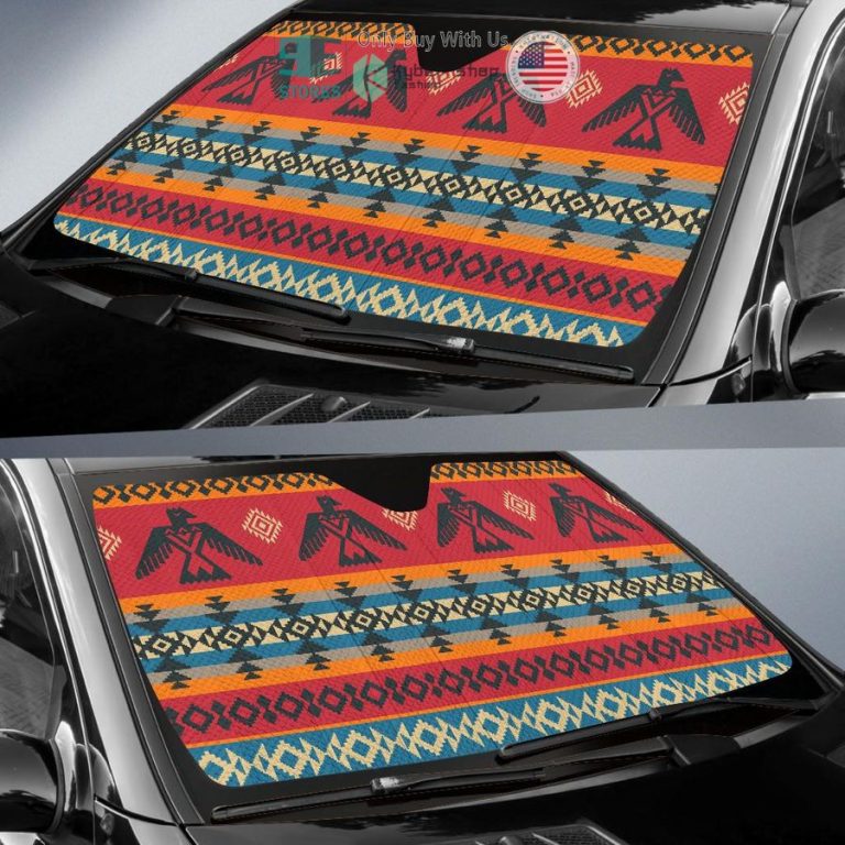 thunder birds native american pride car sunshades 2 83468