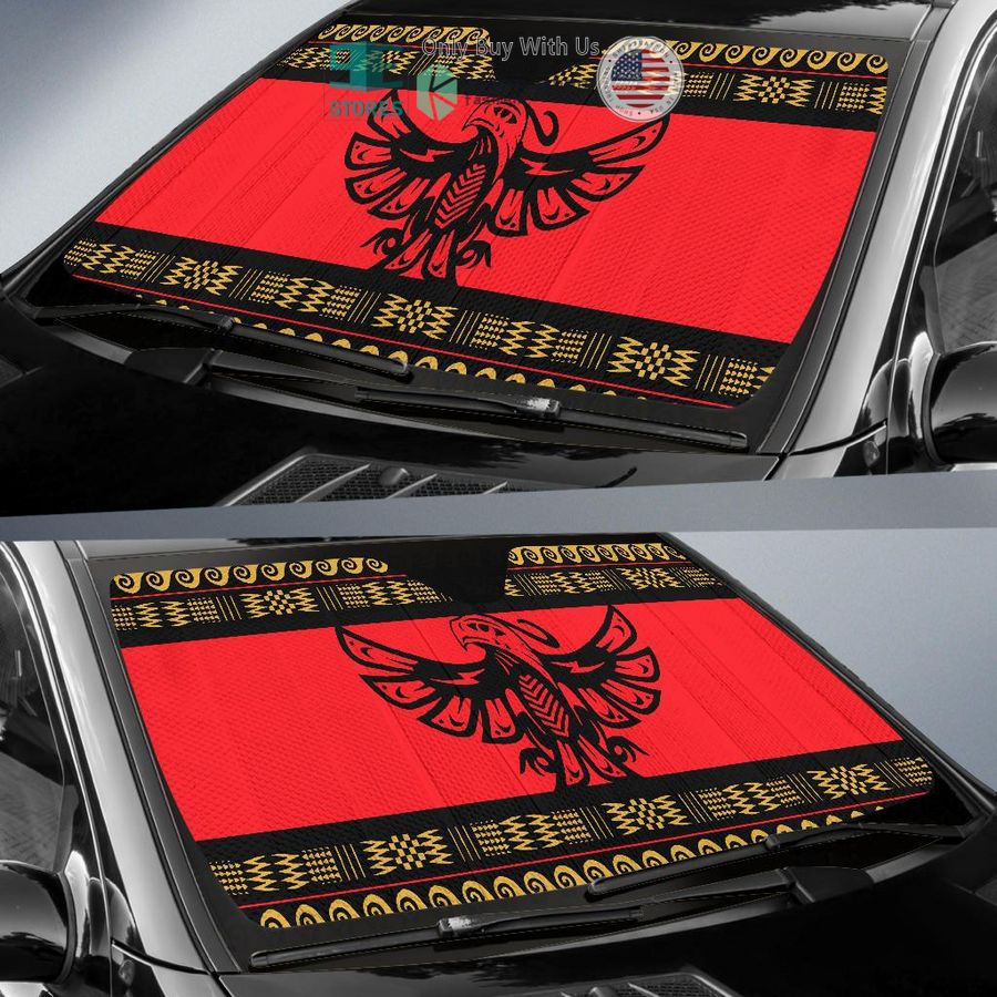 thunderbird native american design car sunshades