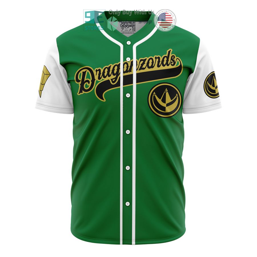 tommy dragonzords green power rangers baseball jersey 1 90668