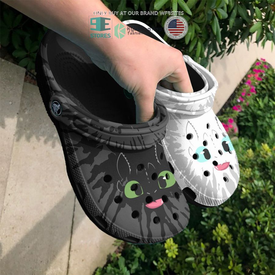 toothless light fury tie dye face crocs crocband shoes 2 17331