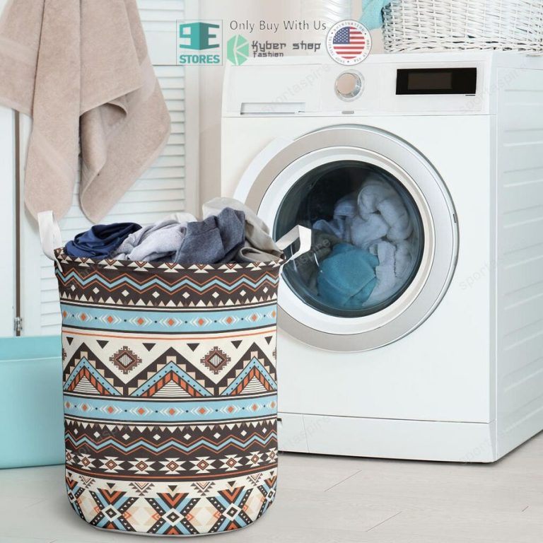 tribal striped seamless pattern laundry basket 3 34149