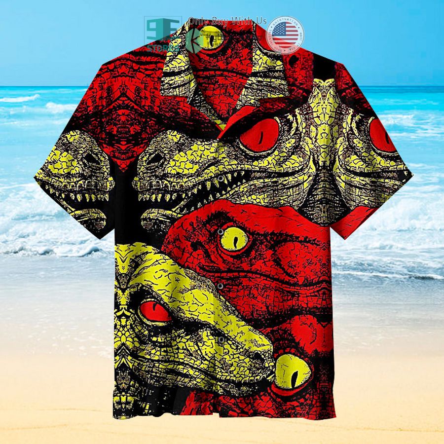 trippy dinosaur hawaiian shirt 1 15641