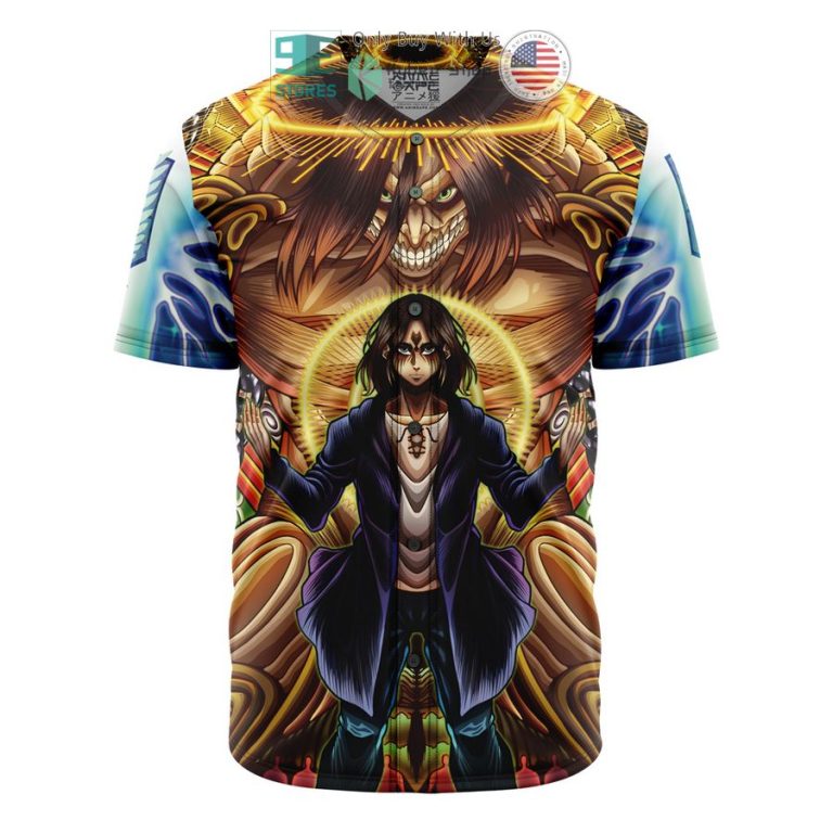 trippy eren yeager timeskip attack on titan baseball jersey 1 3740