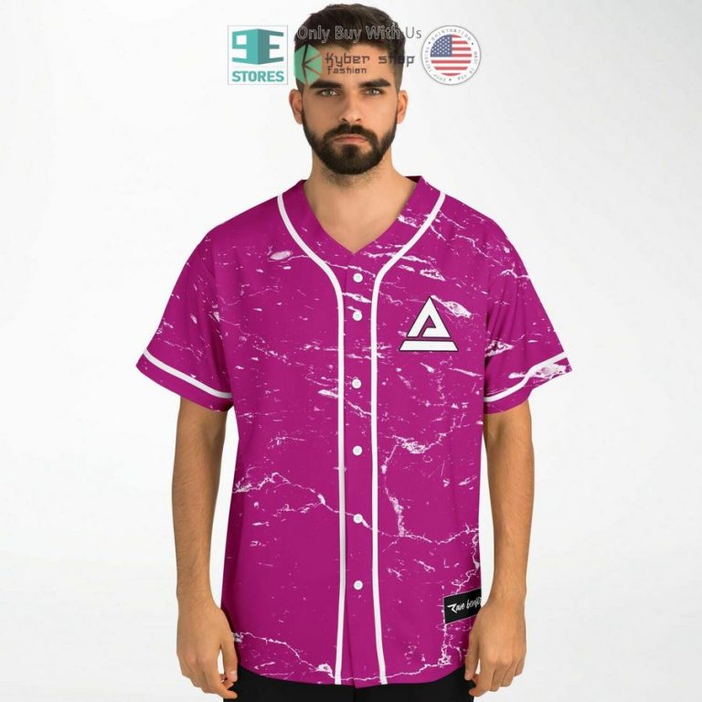 trivecta logo pink baseball jersey 3 94082