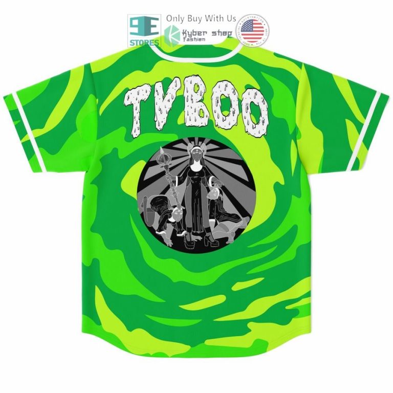 tvboo green camo baseball jersey 2 96500