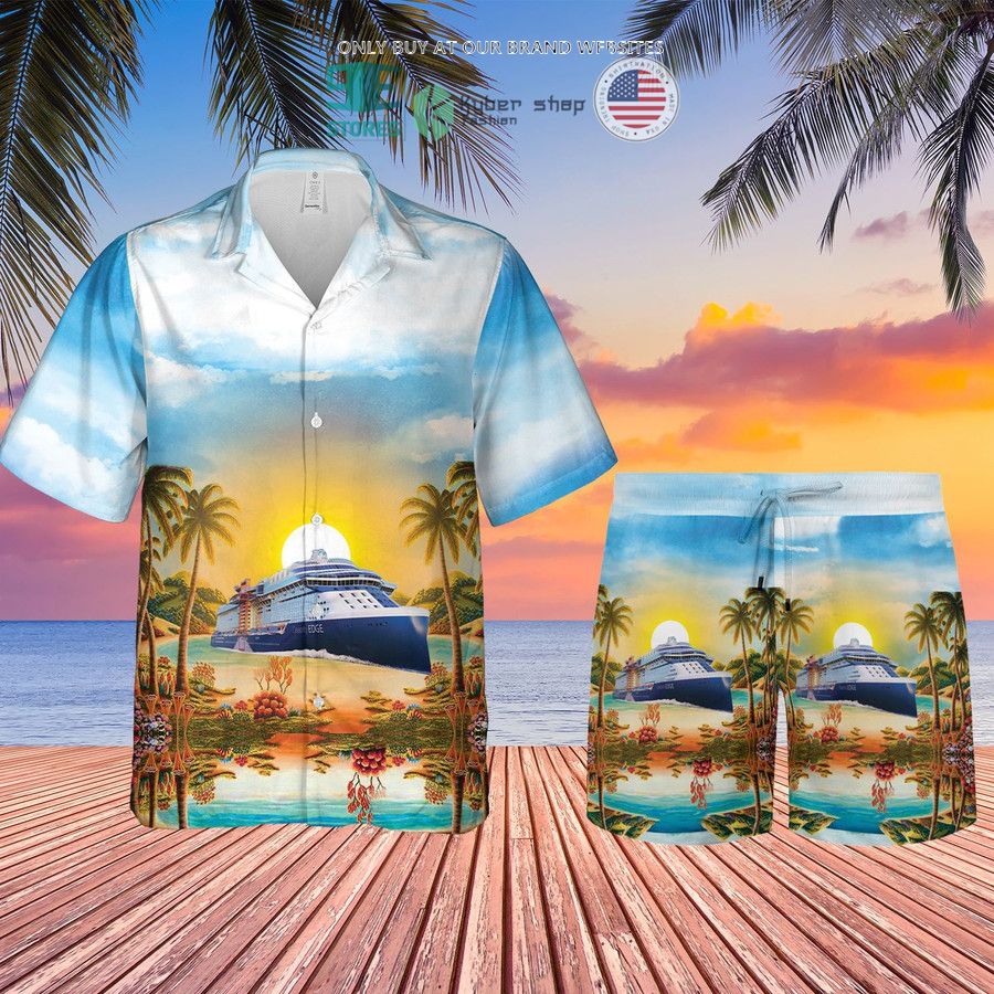 uk celebrity cruises hawaiian shirt shorts 1 61126