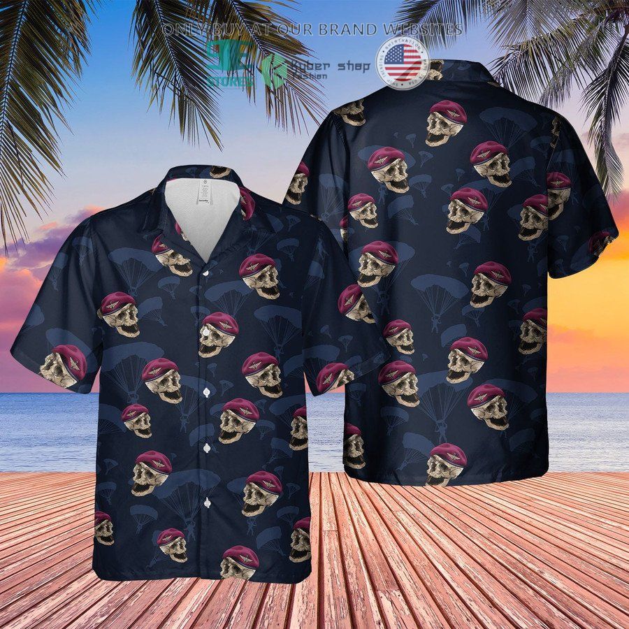 uk parachute regiment hawaiian shirt shorts 2 72611