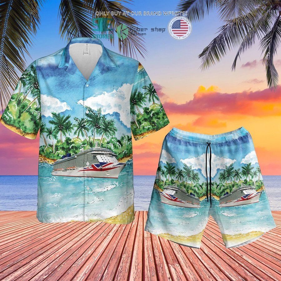 uk po cruises mv britannia island hawaiian shirt shorts 1 86737
