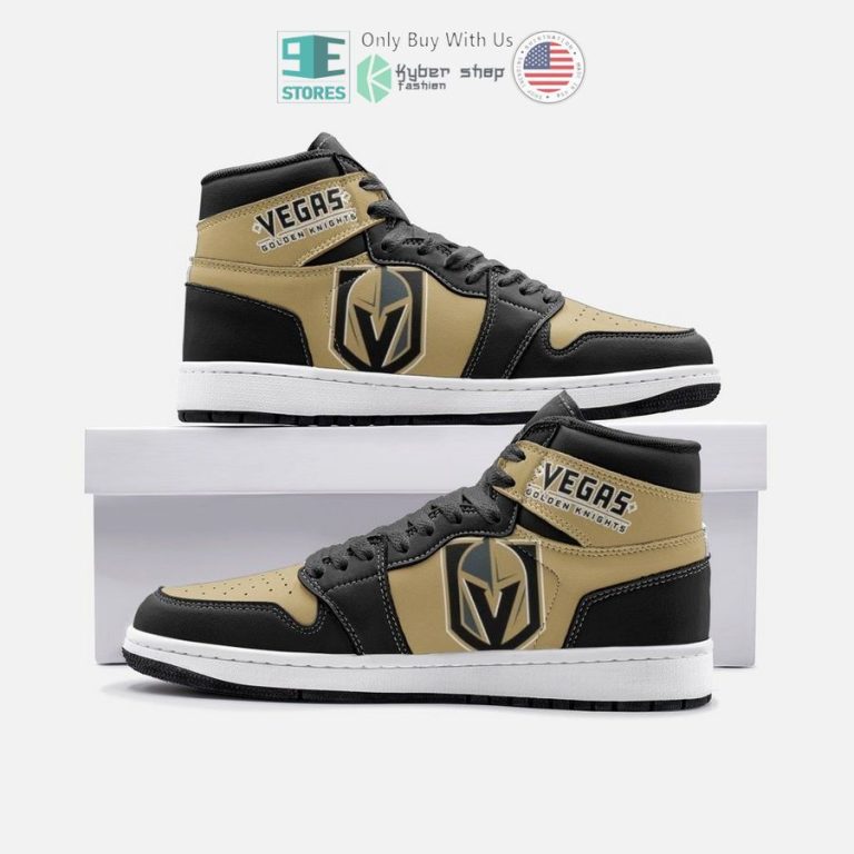 vegas golden knights logo air jordan high top shoes 1 7629