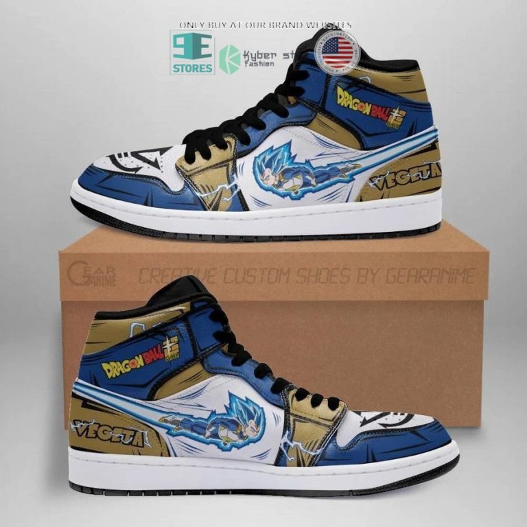 vegeta dragon ball air jordan high top shoes 1 12438