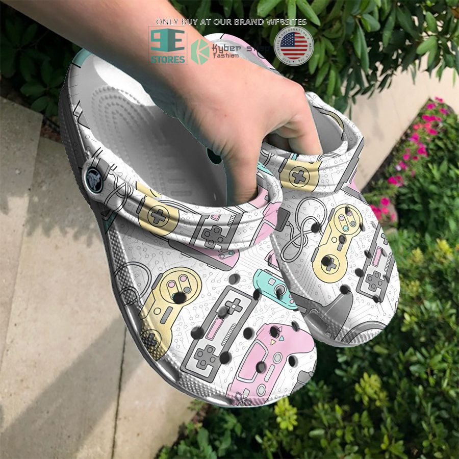 video game pattern crocs crocband shoes 2 81059