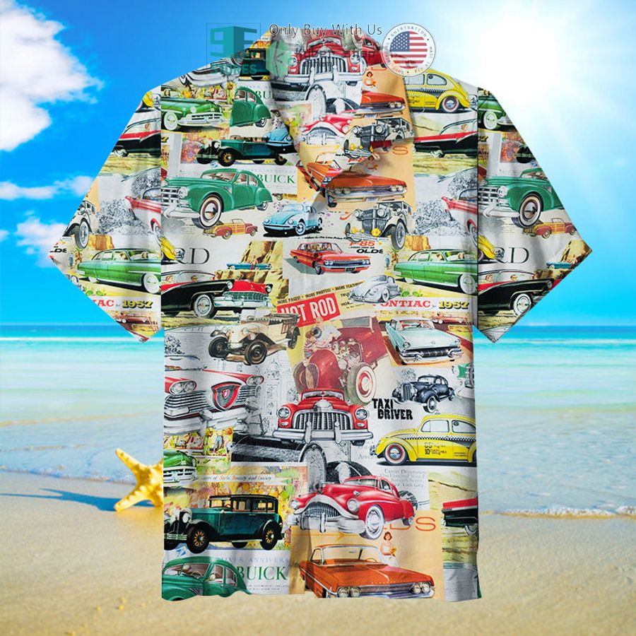 vintage car hawaiian shirt 1 12928