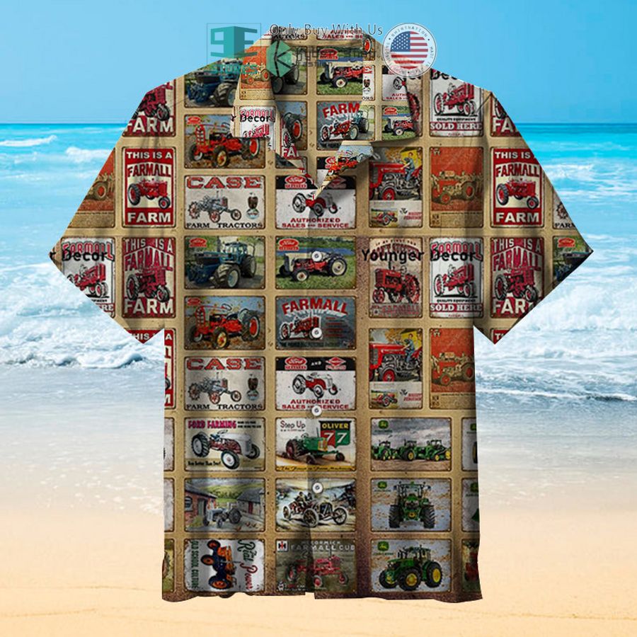 vintage tractor advertisement hawaiian shirt 1 70393