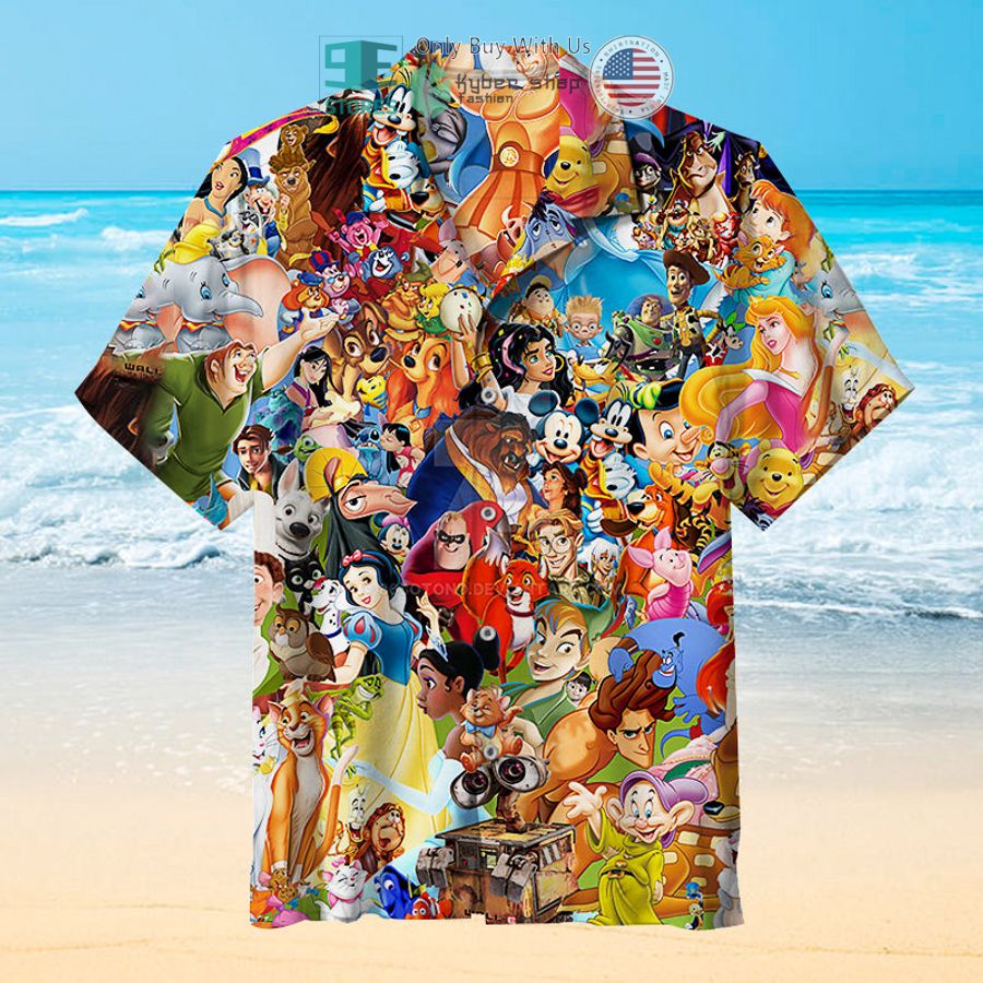 walt disney characters hawaiian shirt 1 42154