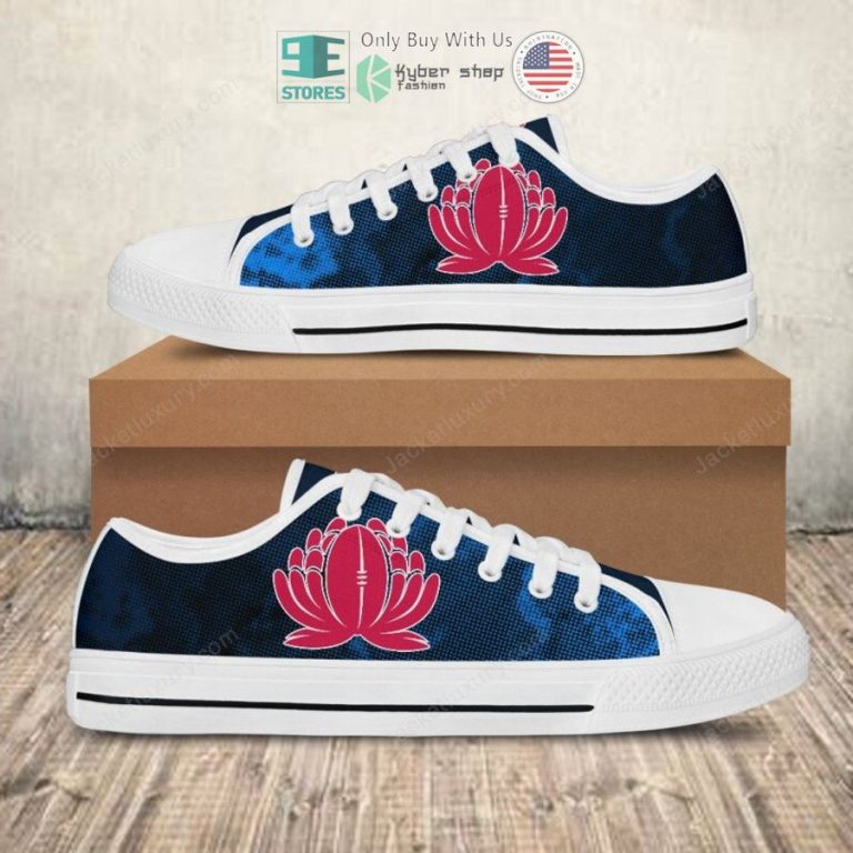 waratahs super rugby canvas low top shoes 3 8386