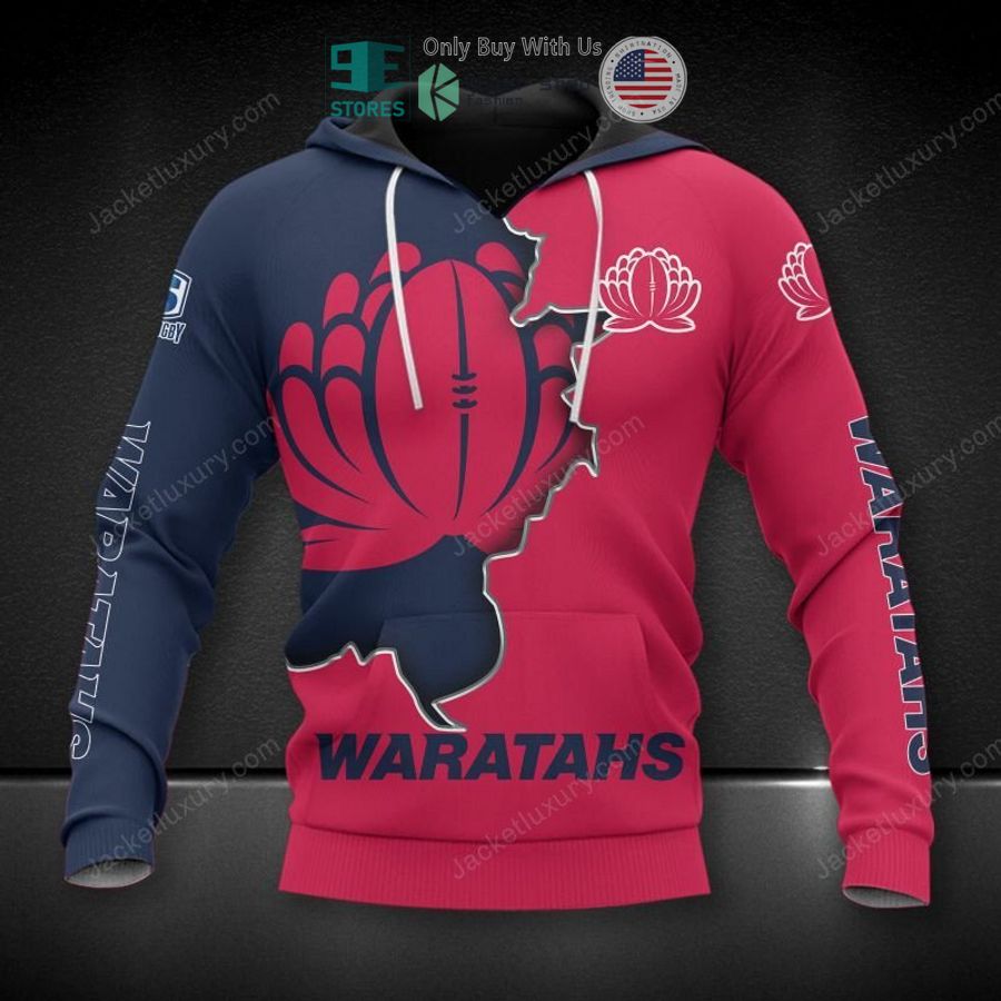 waratahs super rugby logo blue red 3d hoodie polo shirt 1 72782