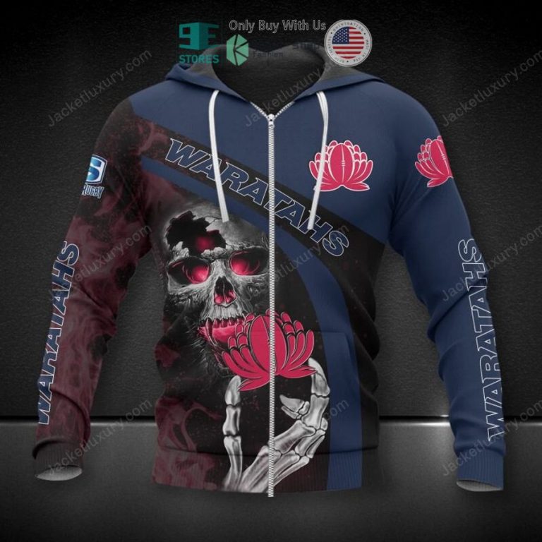 waratahs super rugby skeleton 3d hoodie polo shirt 3 91054