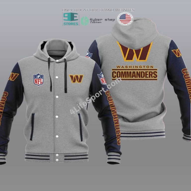 washington commanders baseball hoodie jacket 3 9216