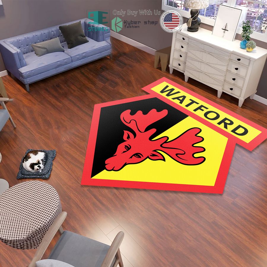 watford logo shaped rug 1 65395