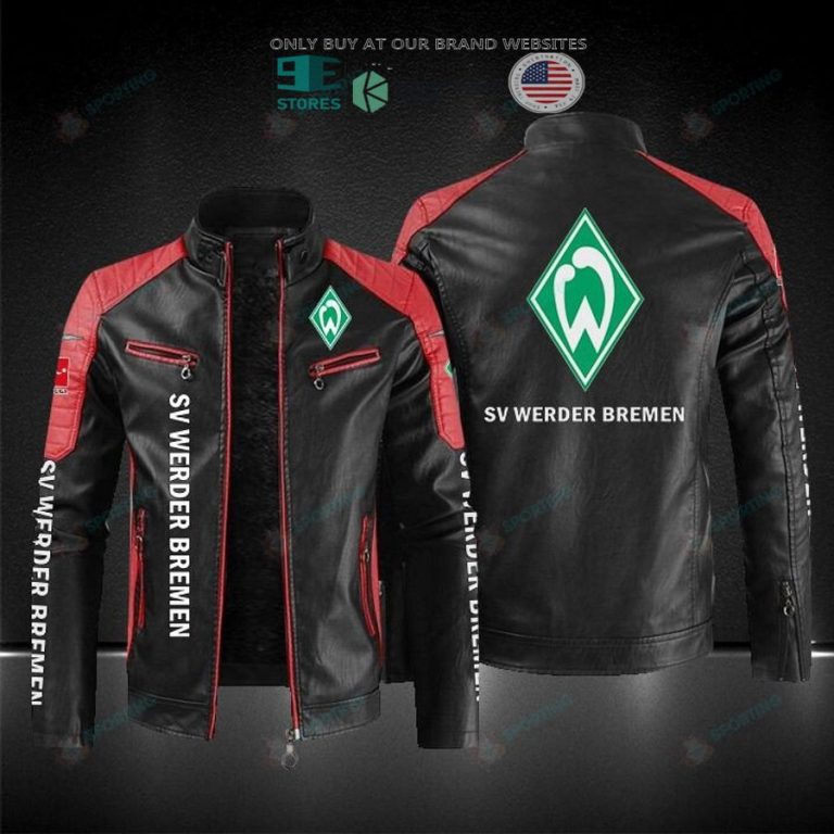 werder bremen logo block leather jacket 3 95940