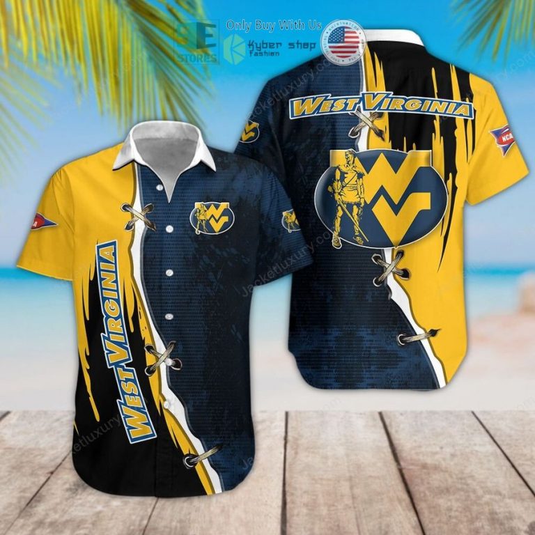 west virginia mountaineers hawaiian shirt 1 86486