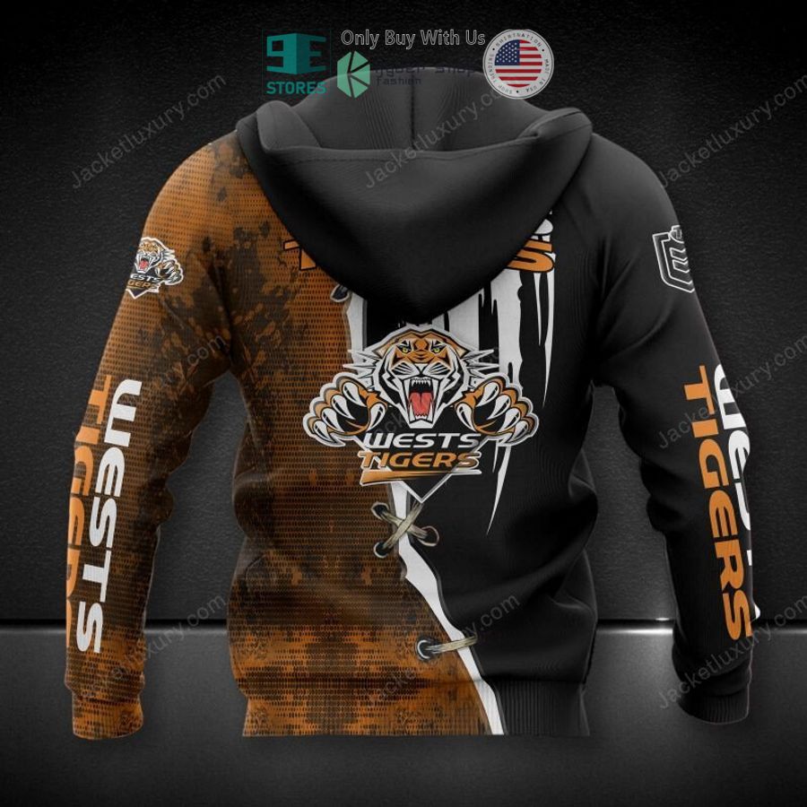 wests tigers black orange 3d hoodie polo shirt 2 33886