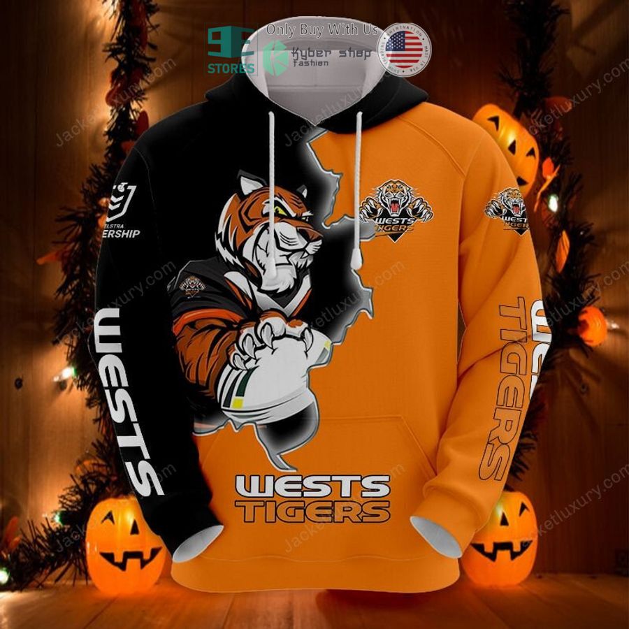 wests tigers mascot 3d hoodie polo shirt 1 25142