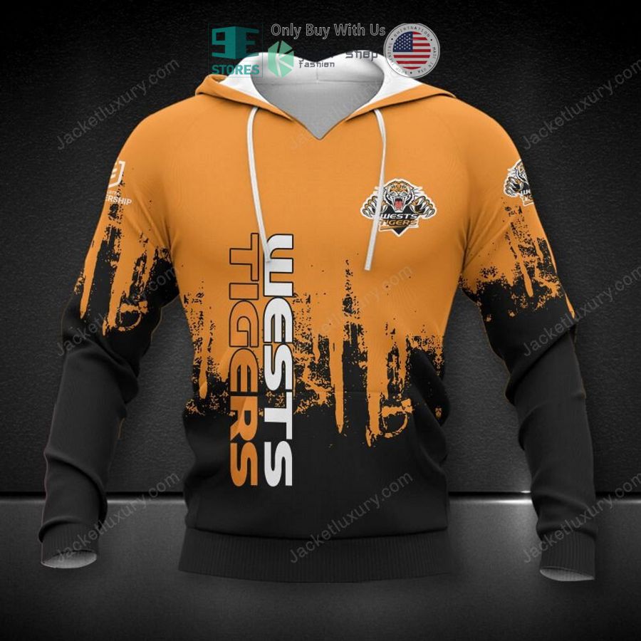 wests tigers orange black 3d hoodie polo shirt 1 51660