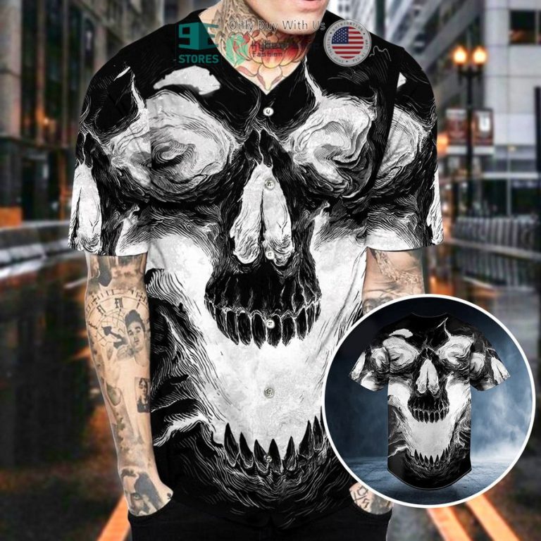 white ghost skull baseball jersey 2 31805